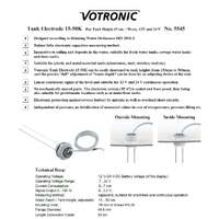 Votronic Tank Level Sensor Electrode 15-50K plus Tank Display S -Faeces/Black Toilet Water