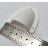 Medium White Clamshell Cable Entry Cover 