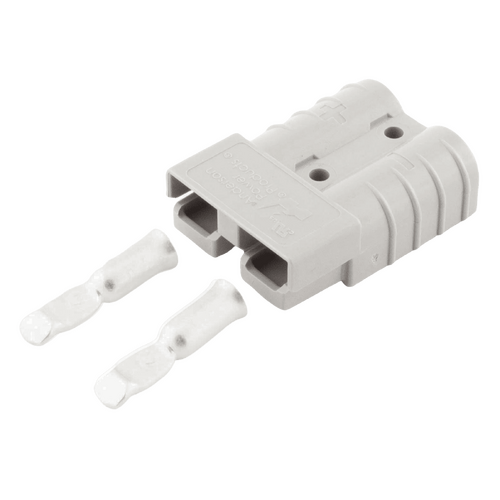 Genuine 50A Grey Anderson Plug Connector with 6AWG Contacts