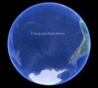 Lisa Blair sails to furthest point from land