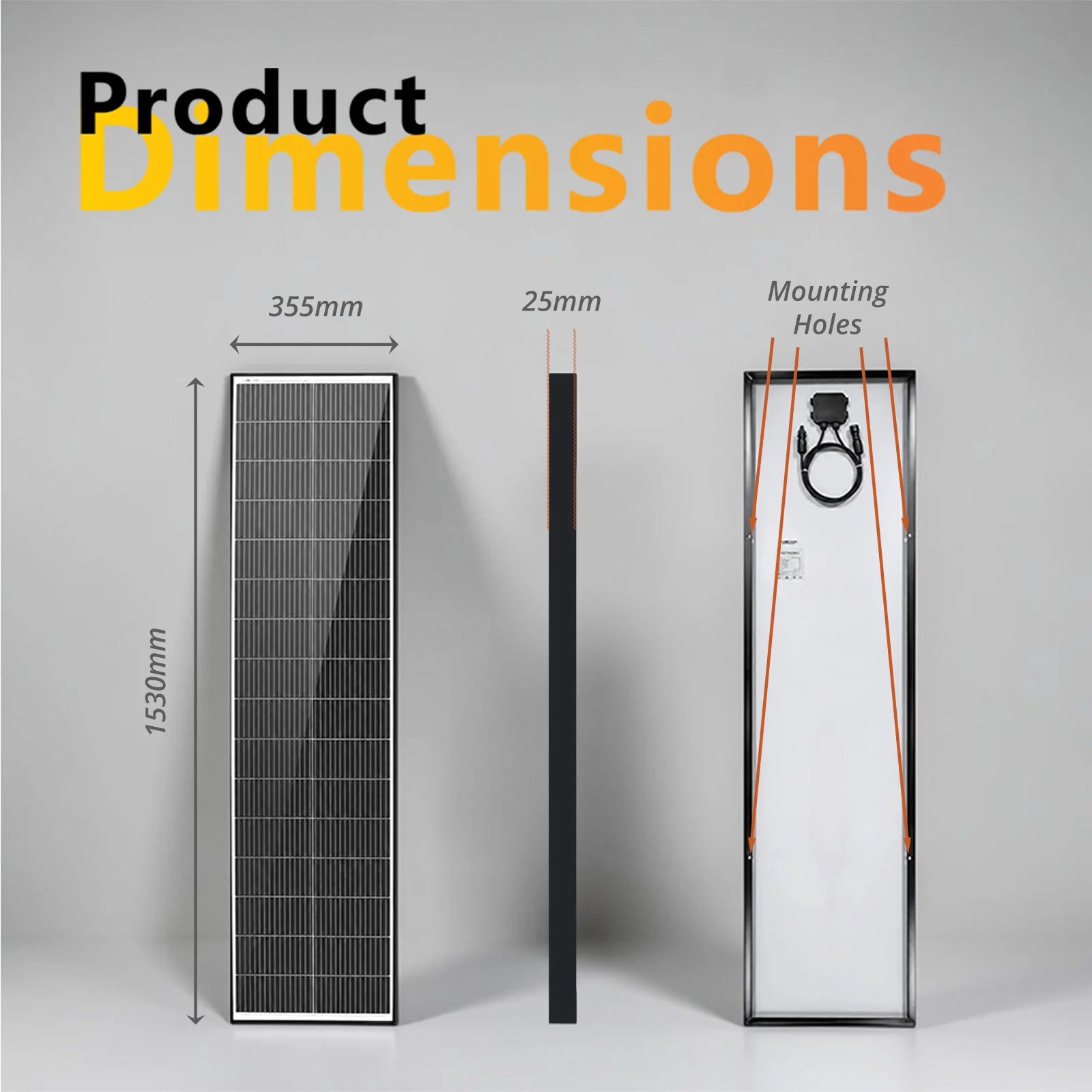 Exotronic 115W Narrow Fusion Fixed Solar Panel