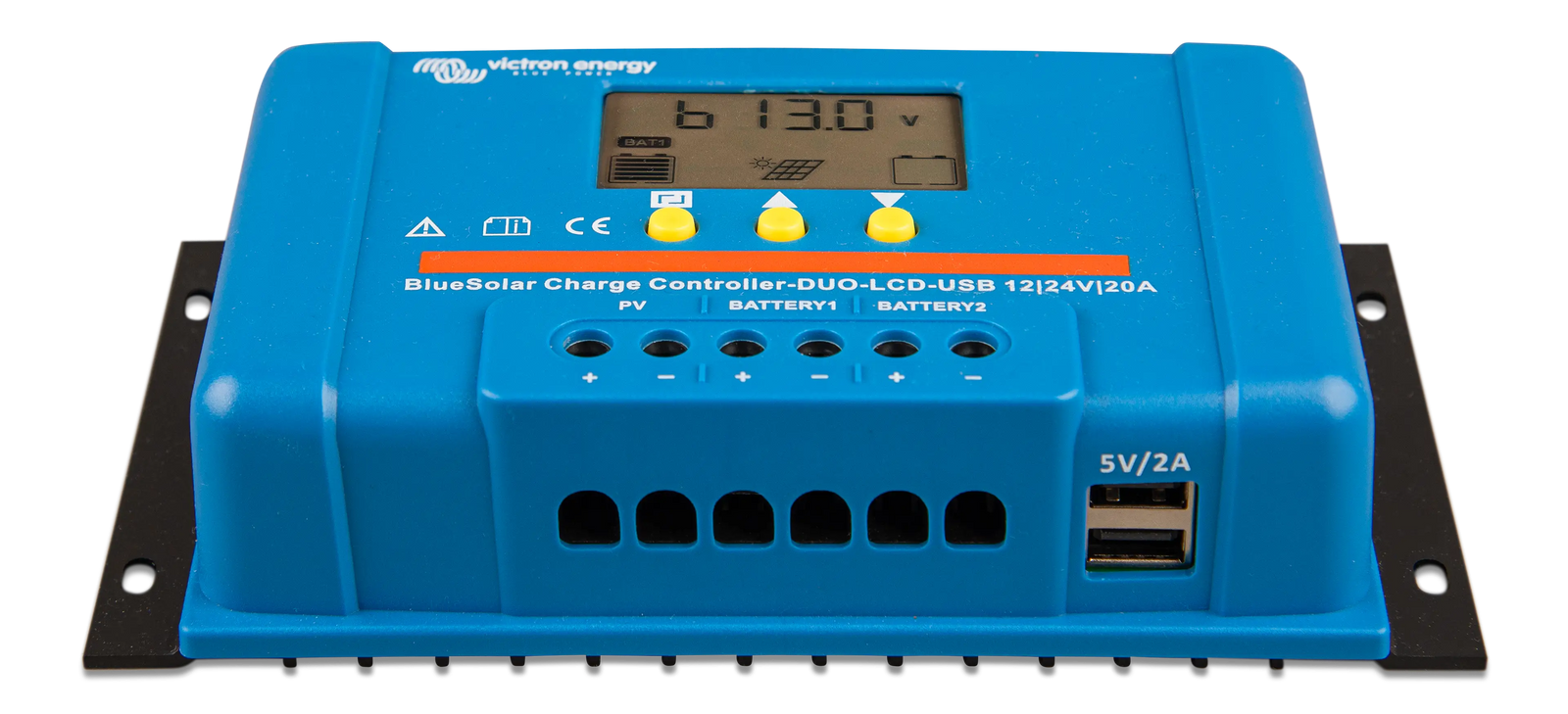 Victron 12/24V 20A BlueSolar PWM-LCD&USB (DUO Dual Battery) Solar Charge Controller