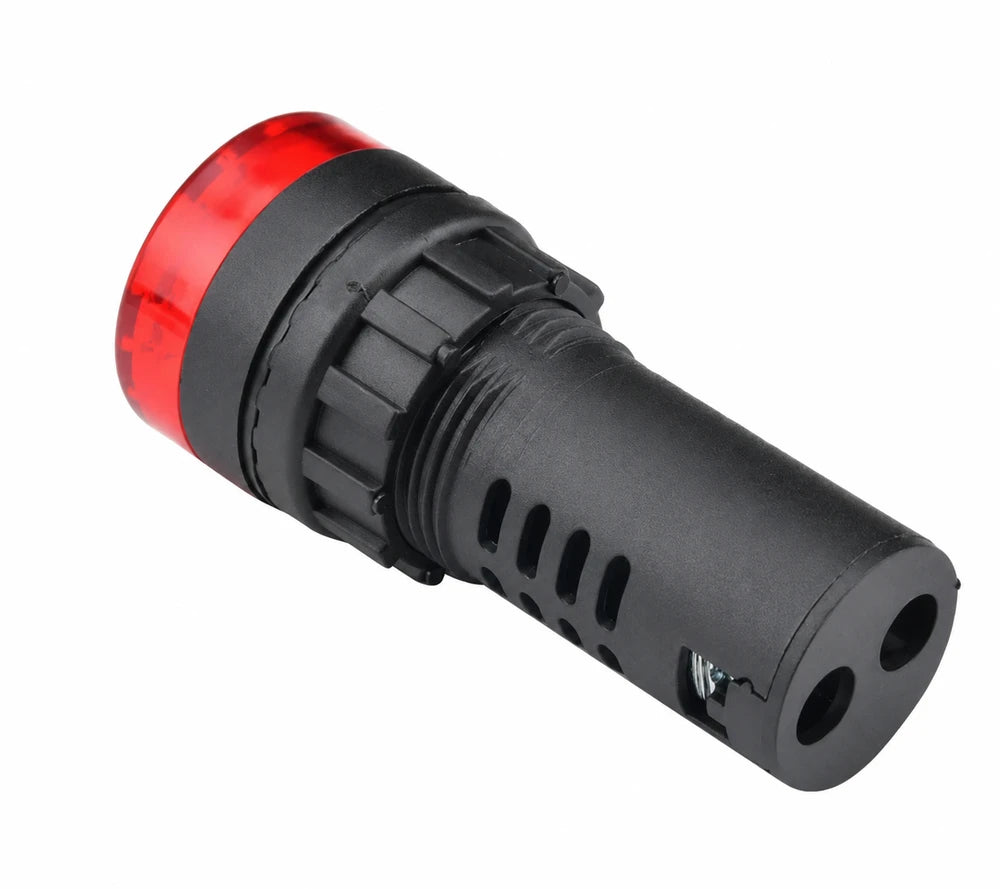 12V Red LED Audible Visual Buzzer Alarm