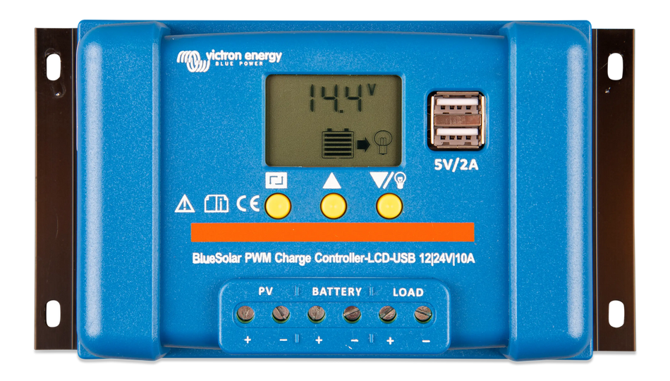 Victron 12/24V 10A BlueSolar PWM-LCD & USB Solar Charge Controller