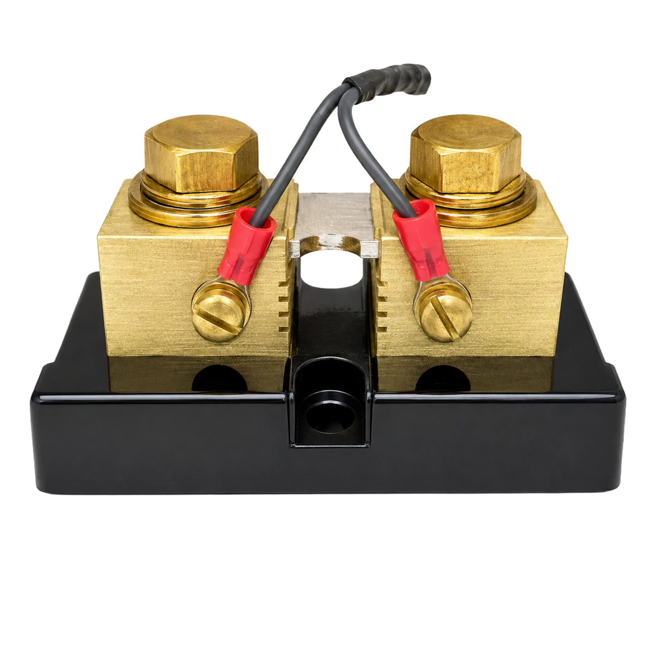 200A 50mV current sensor shunt with brass terminals and insulated base