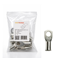 10 pack of 50mm² tinned copper bellmouth lugs with M12 stud hole and one loose lug