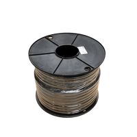 100m roll of 6 B&S twin core automotive cable wound on a black plastic spool