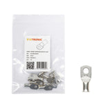 10 pack of 6mm² tinned copper bellmouth lugs with M5 stud hole and one loose lug