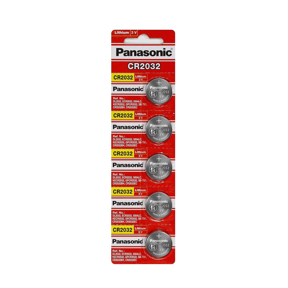 5x Panasonic CR2032 Replacement Batteries to Suit Mopeka