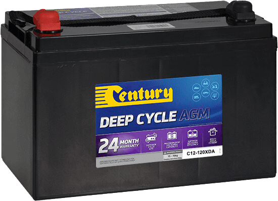 Century 12V 120Ah AGM Deep Cycle Battery Main Image