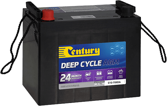 Century 12V 75Ah AGM Deep Cycle Battery Main Image