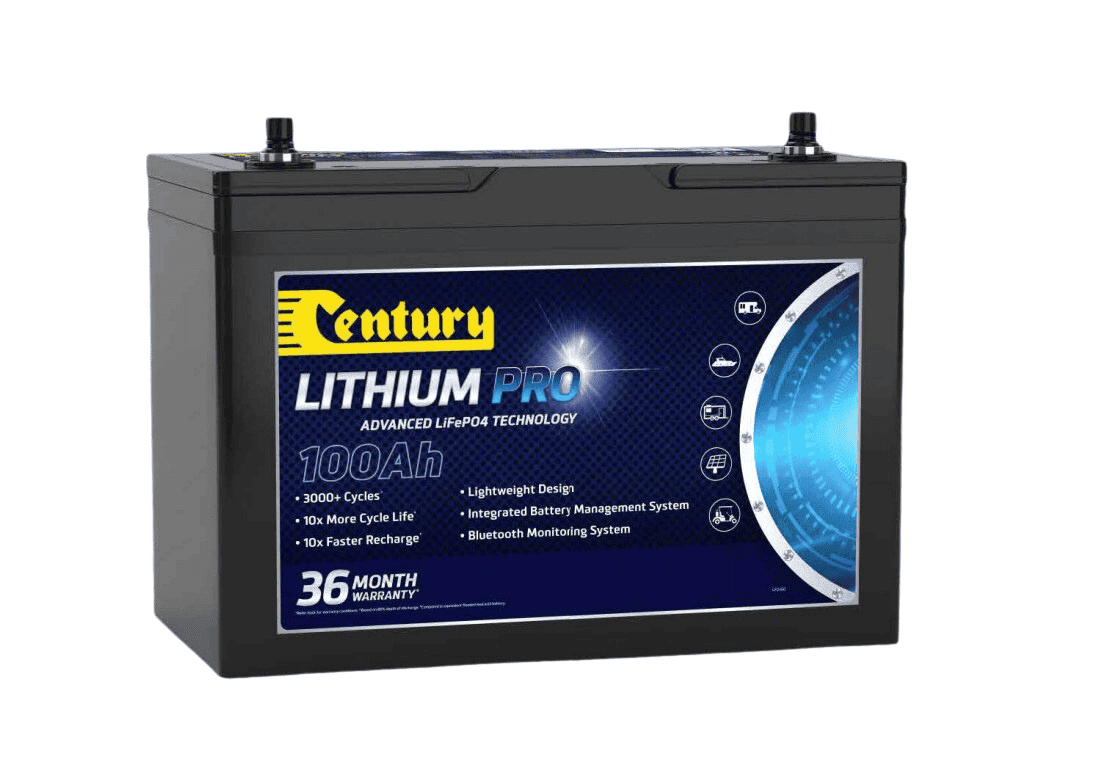 Century 12V 100Ah Lithium Pro Bluetooth Battery Main Image