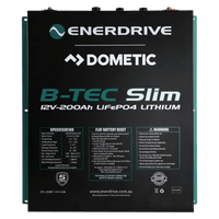 Enerdrive 12V 200Ah ePower B-TEC Slimline Lithium Battery 1