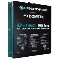Enerdrive 12V 200Ah ePower B-TEC Slimline Lithium Battery Main Image