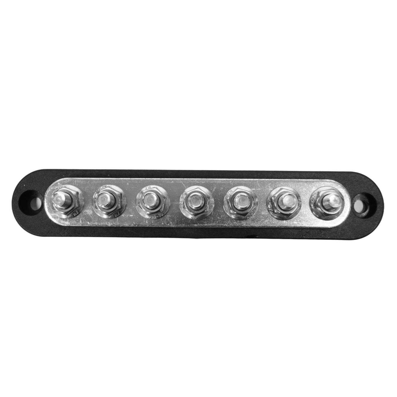 Exotronic 150A Black 7x M6 Stud Busbar with Cover 1