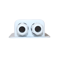 Exotronic 2 Gland White Cable Entry Cover (Lightweight ABS) 2