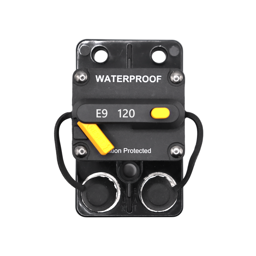 Exotronic 120A Surface Mount Waterproof DC Circuit Breaker - Side by Side