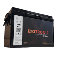 Exotronic 12V 200Ah Alpha Bluetooth Lithium Battery Main Image