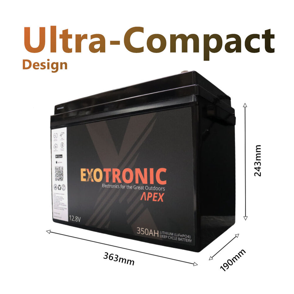 Exotronic 12V 300Ah Apex IP67 Smart Bluetooth Lithium Battery6
