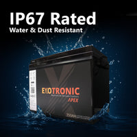 Exotronic 12V 350Ah Apex IP67 Smart Bluetooth Lithium Battery 7