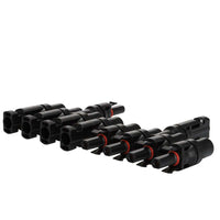 Exotronic 4 to 1 'h' Branch Joiner MC4 Compatible Connector Pair 2