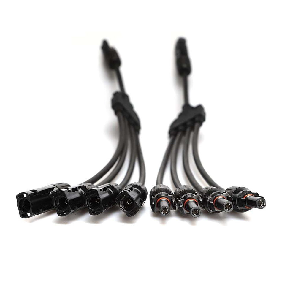 Exotronic 4 to 1 'Y' Branch Joiner MC4 Compatible Connector Pair 1