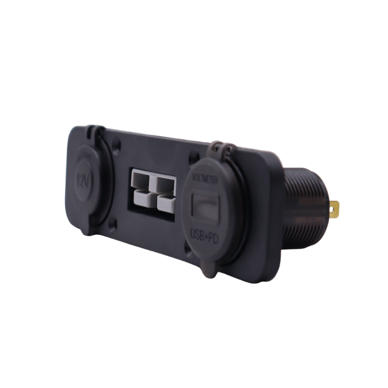 Exotronic 50A Anderson, Cig, USB & USB-C Socket Flush Mount Panel 2