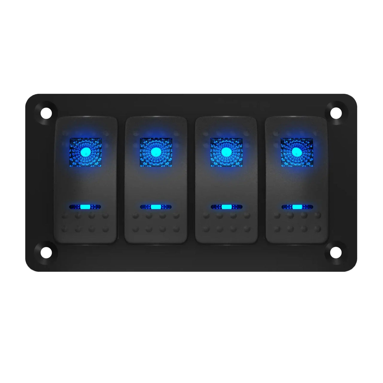 Exotronic 12/24V 4x LED Rocker Marine Switch Panel Main Image