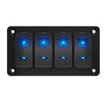 Exotronic 12/24V 4x LED Rocker Marine Switch Panel Main Image