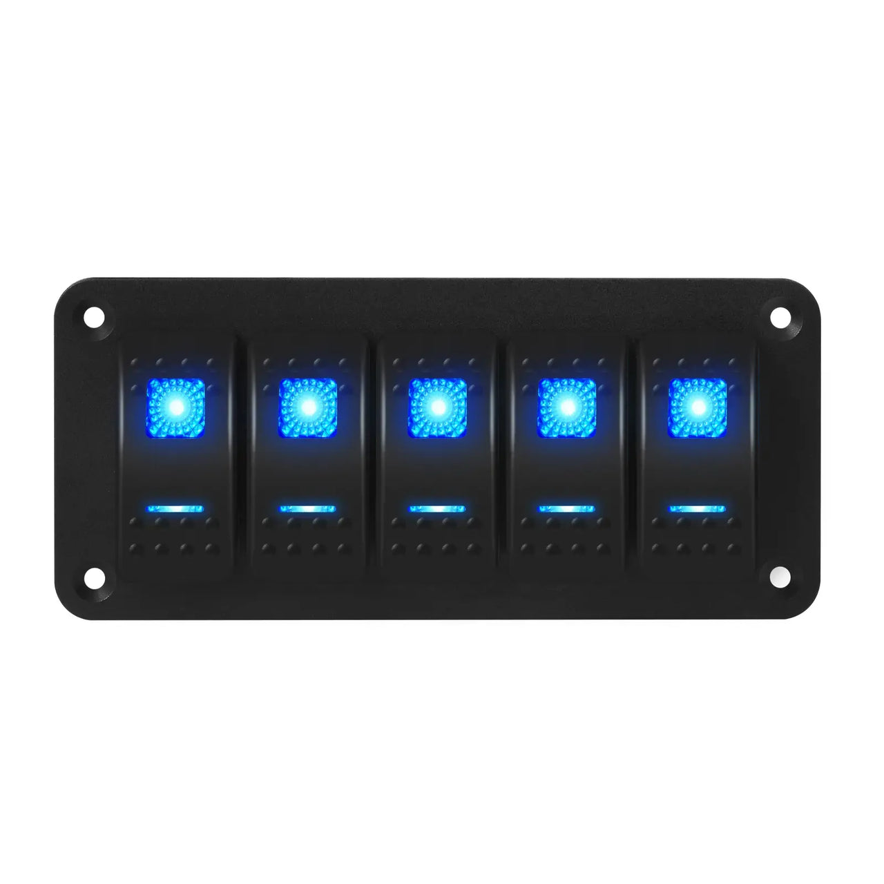 Exotronic 12/24V 5x LED Rocker Marine Switch Panel Main Image
