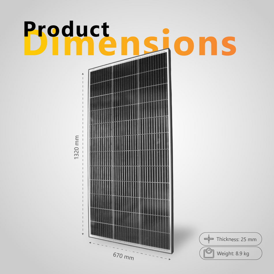 Exotronic 180W Fixed Solar Panel 1