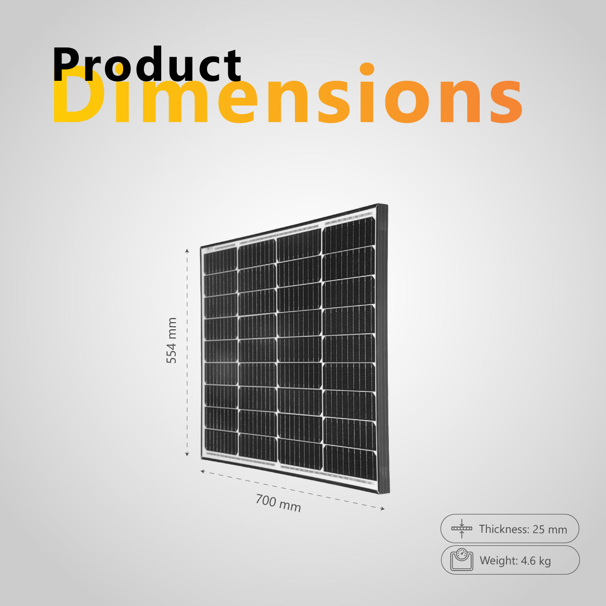 Exotronic 75W Fixed Solar Panel 1