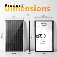 Exotronic 100W Fusion Fixed Solar Panel