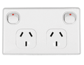 Power Point Double Pole 10Amp GPO Outlet Main Image