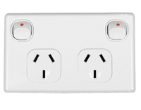Power Point Double Pole 10Amp GPO Outlet Main Image