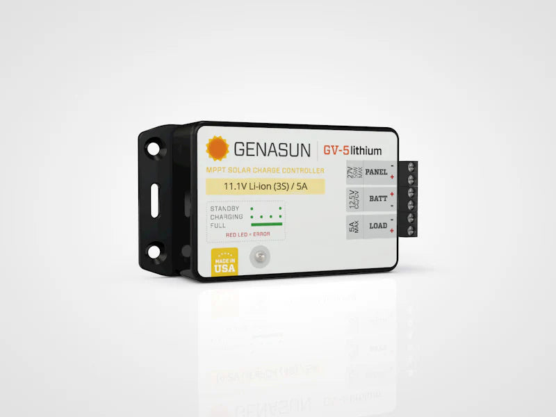 Genasun GV-5 12.5V 5A Lithium MPPT Solar Charge Controller