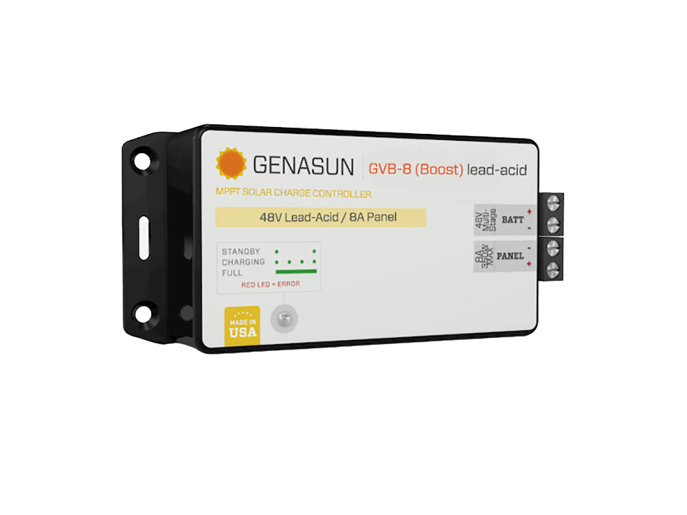 Genasun 8A MPPT 48V Voltage Boost (Lead-Acid) Solar Charge Controller 1