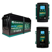 Enerdrive 12V 200Ah Lithium Battery Bundle Inc DCDC40 & AC40