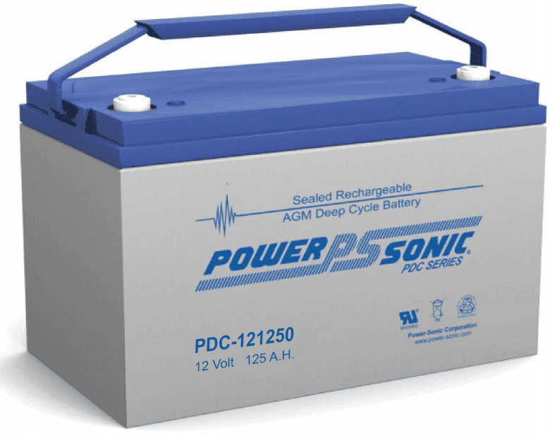 Power-Sonic 12V 125Ah AGM Deep Cycle Battery Main Image