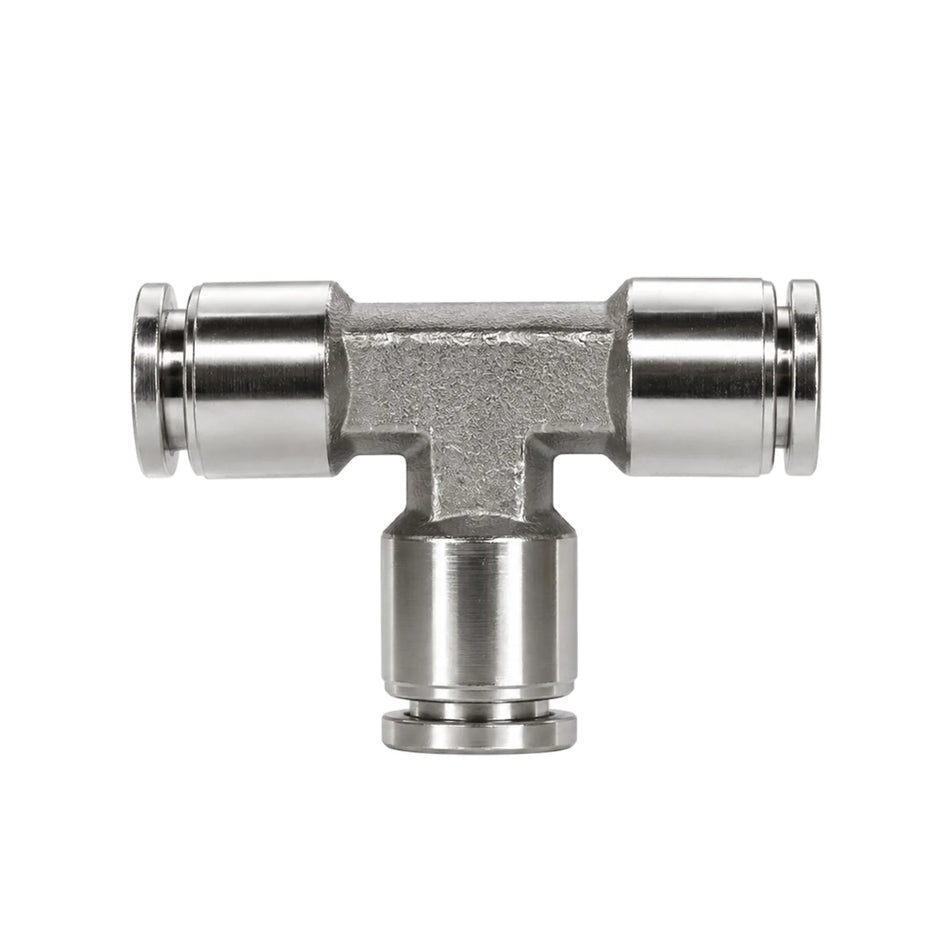 Exotronic 'T' 10mm OD Stainless Steel PTFE Tube Joiner