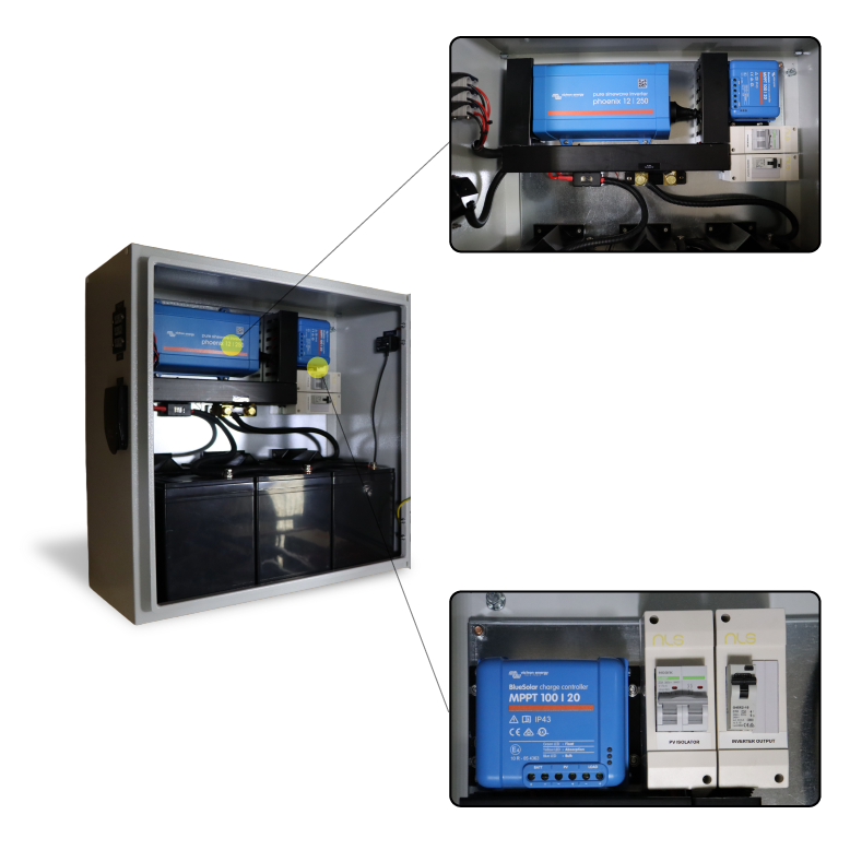 Custom Off-Grid Power System Electrical Cabinet 5