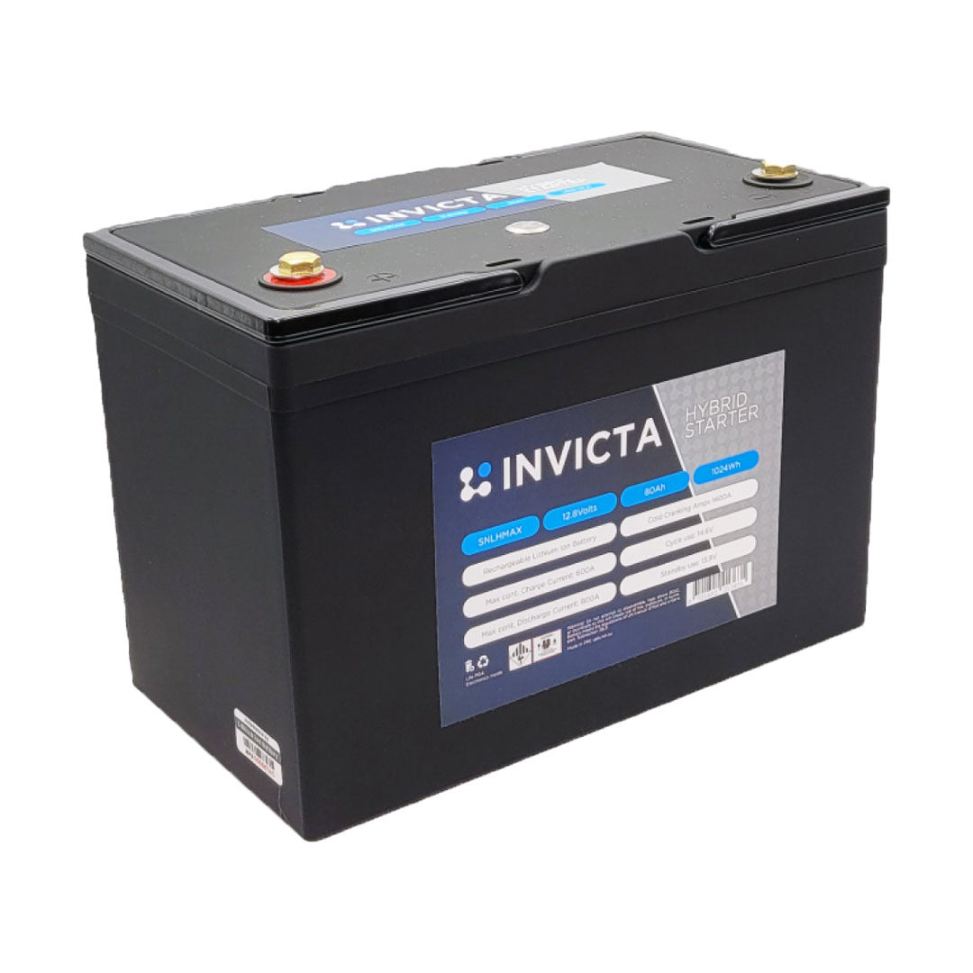 Invicta 12V 80Ah 1400CCA Hybrid Max Lithium Extreme Battery (SNLHMAX) Main Image