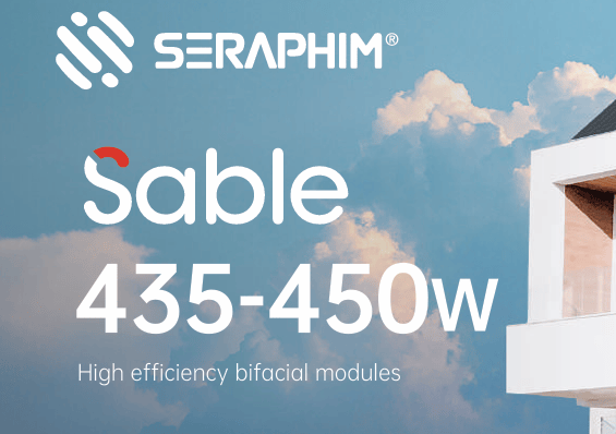 Seraphim Sable TOPCon Series 440W - Black Fixed Frame Solar Panel 1