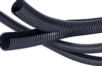 125m Roll of 10mm ID Split Tube Flexible Conduit Black