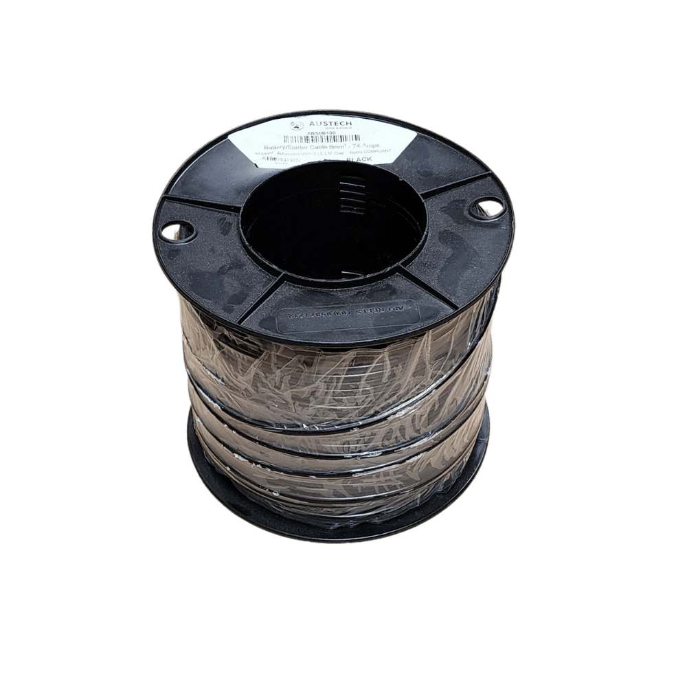 100m Roll of 8B&S (8mm²) Black Single Core Automotive Cable Main Image