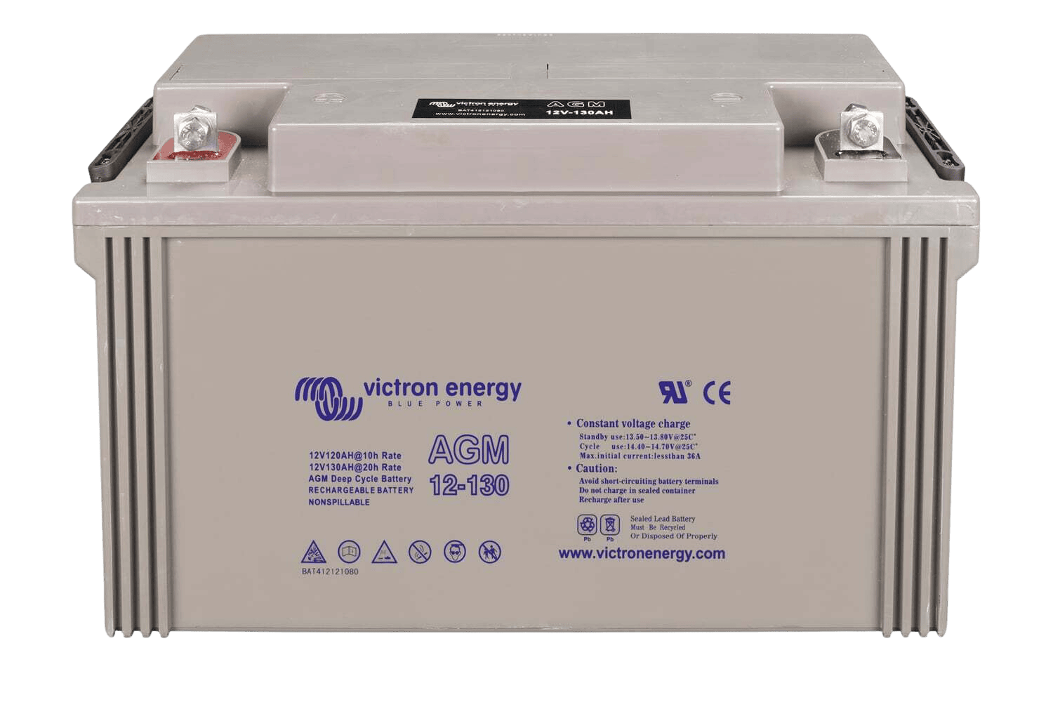 Victron 12V 130Ah AGM Deep Cycle Battery 1