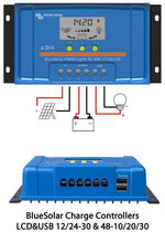 Victron 48V 10A BlueSolar PWM-LCD&USB Solar Charge Controller Main Image