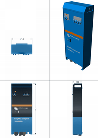 Victron 12V 1200VA EasyPlus 12/1600/70-16 Inverter/Charger w/ CBs 3