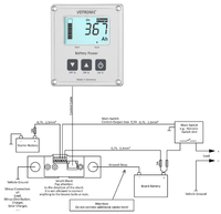 Votronic 400A Battery Monitor with Remote Display - 400S 1