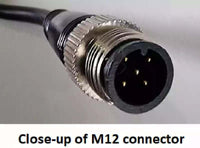 Wakespeed WS500 P-type wiring harness with M12 connector for NMEA2000 connection 1